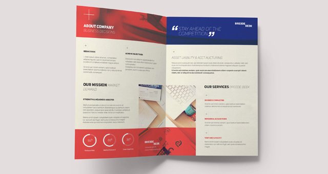 bi fold brochure template publisher