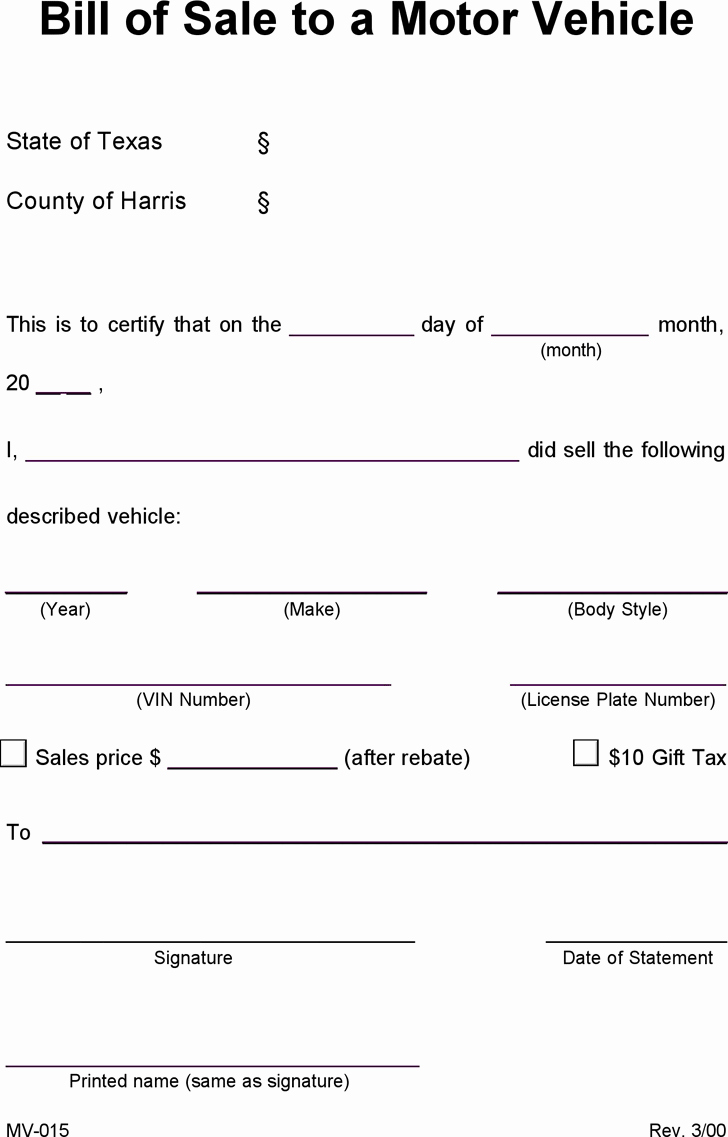 Bill Of Sale Template Free Template Download Customize