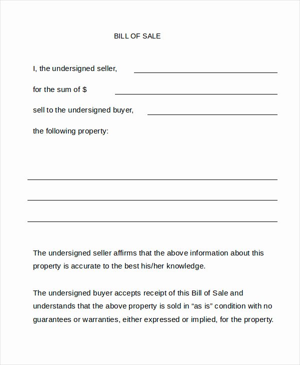 Bill Sale form 13 Free Word Pdf Documents Download