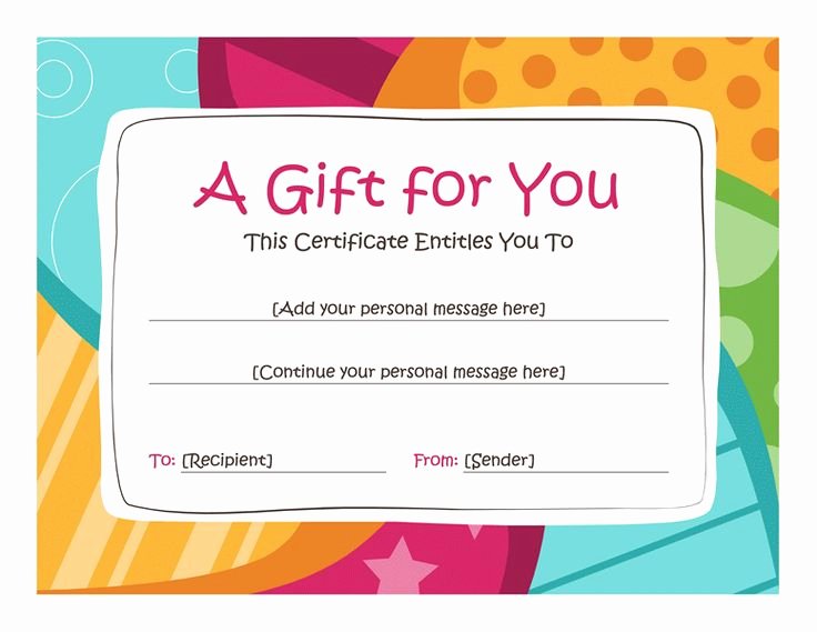 Birthday Gift Certificate Clipart Clipart Suggest