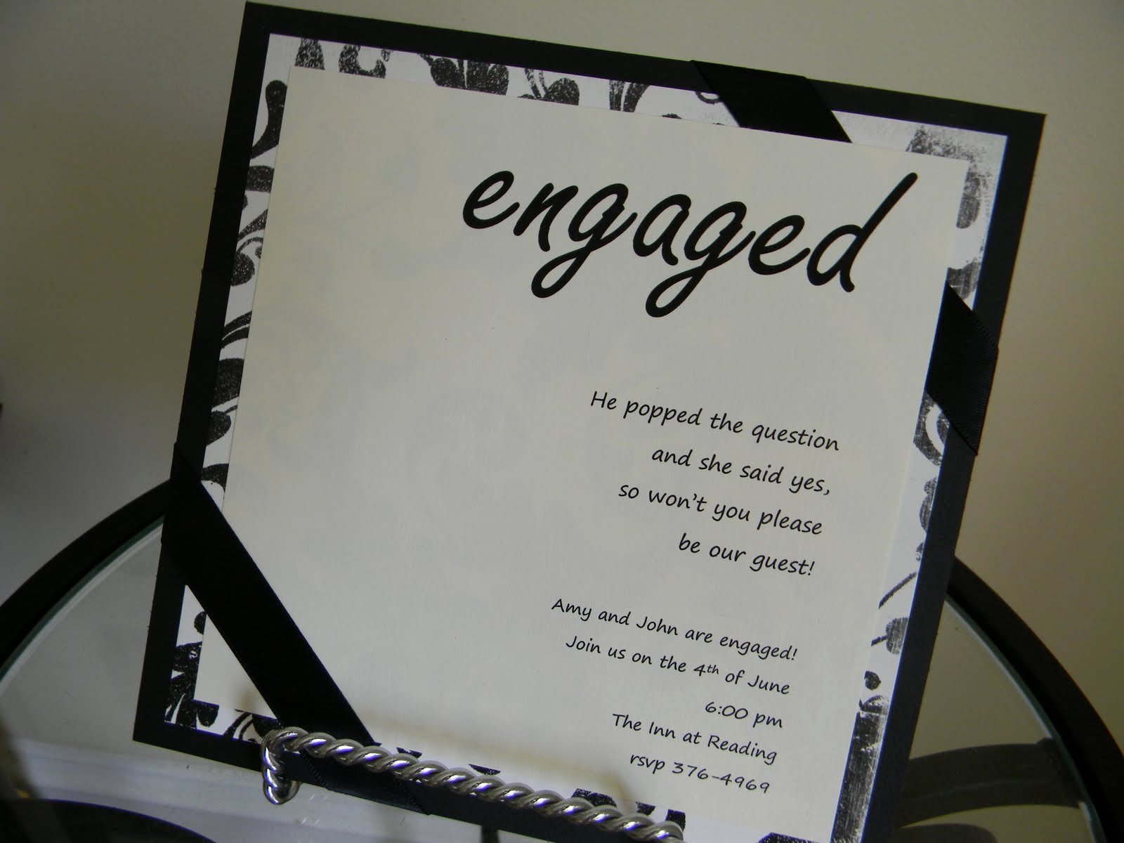 cheap engagement party invitations ideas example