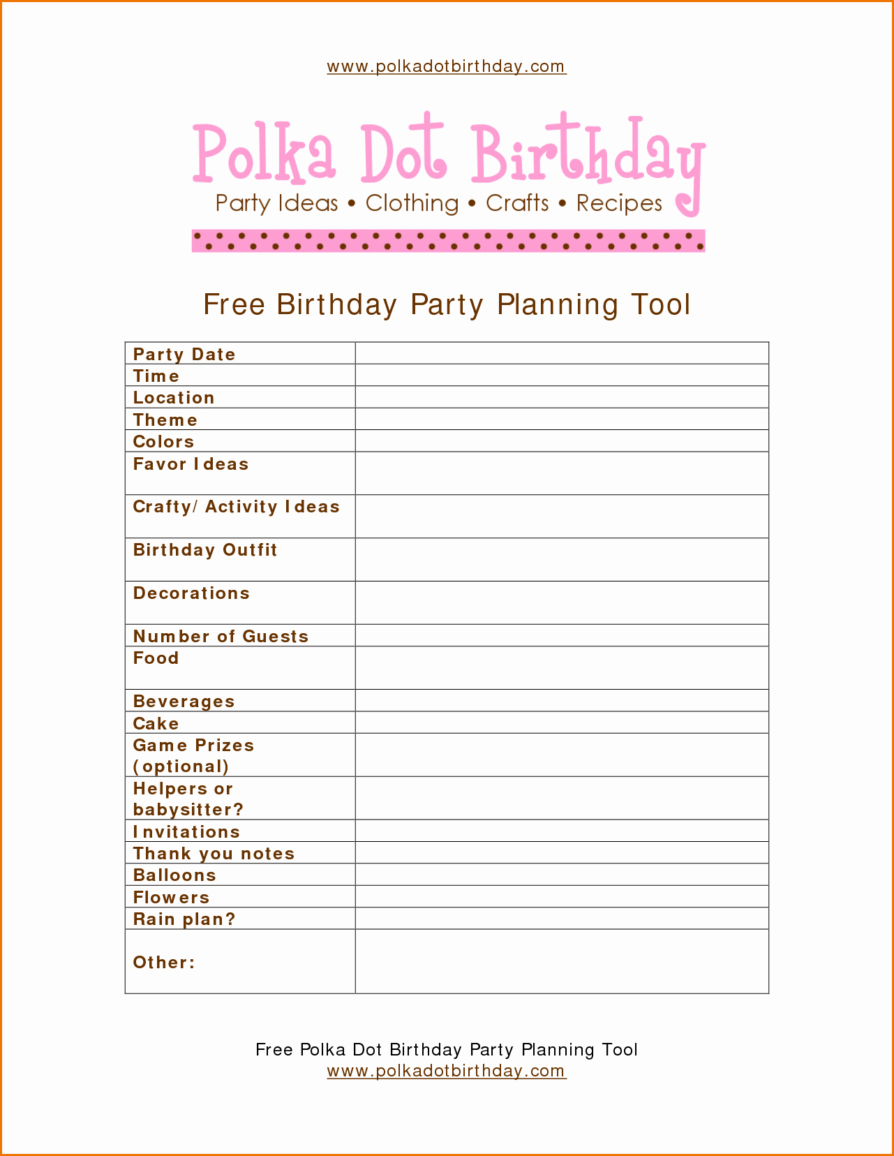 Birthday Party Guest List Portablegasgrillweber