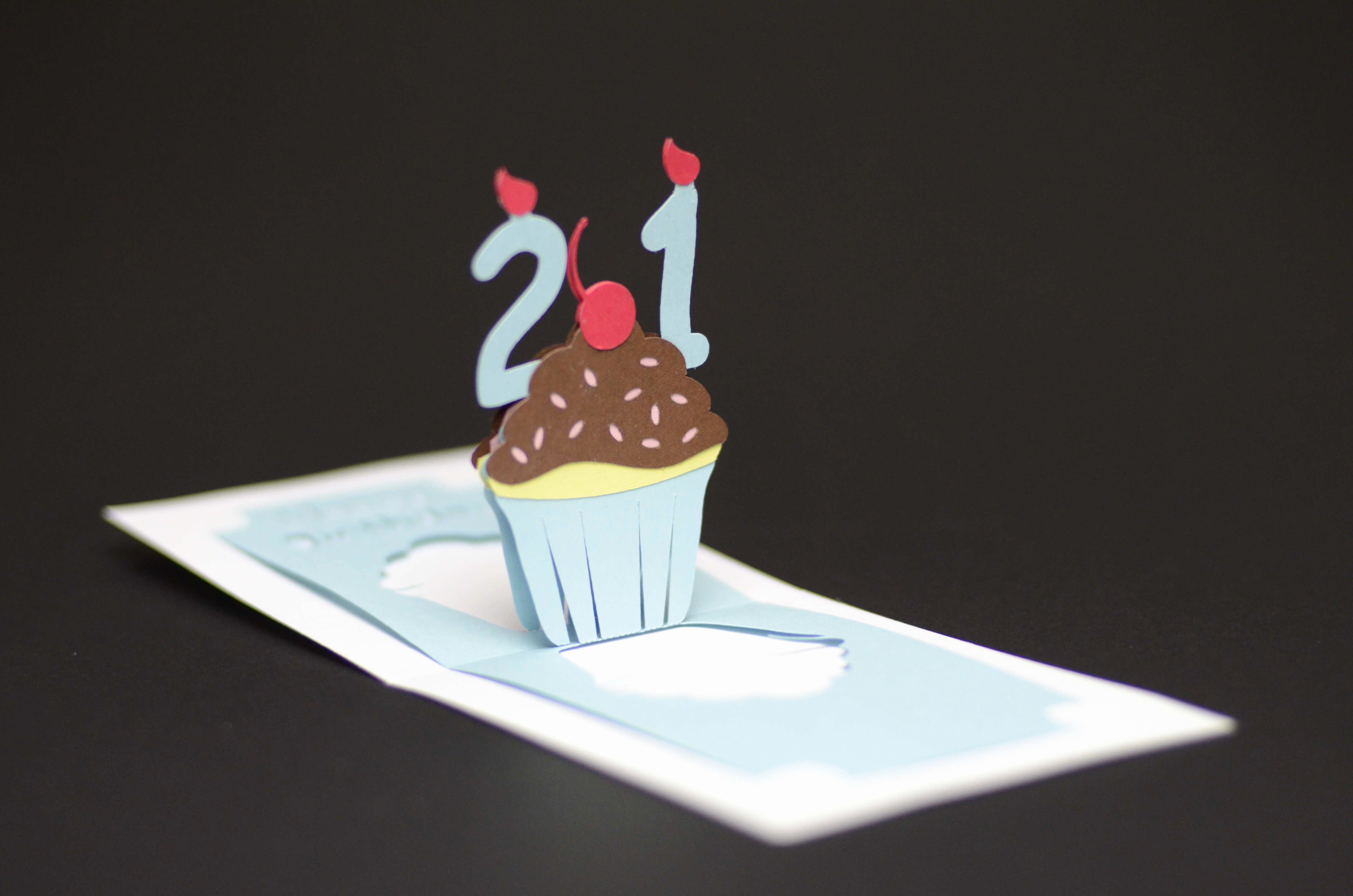 Birthday Pop Up Card Detailed Cupcake Tutorial Creative
