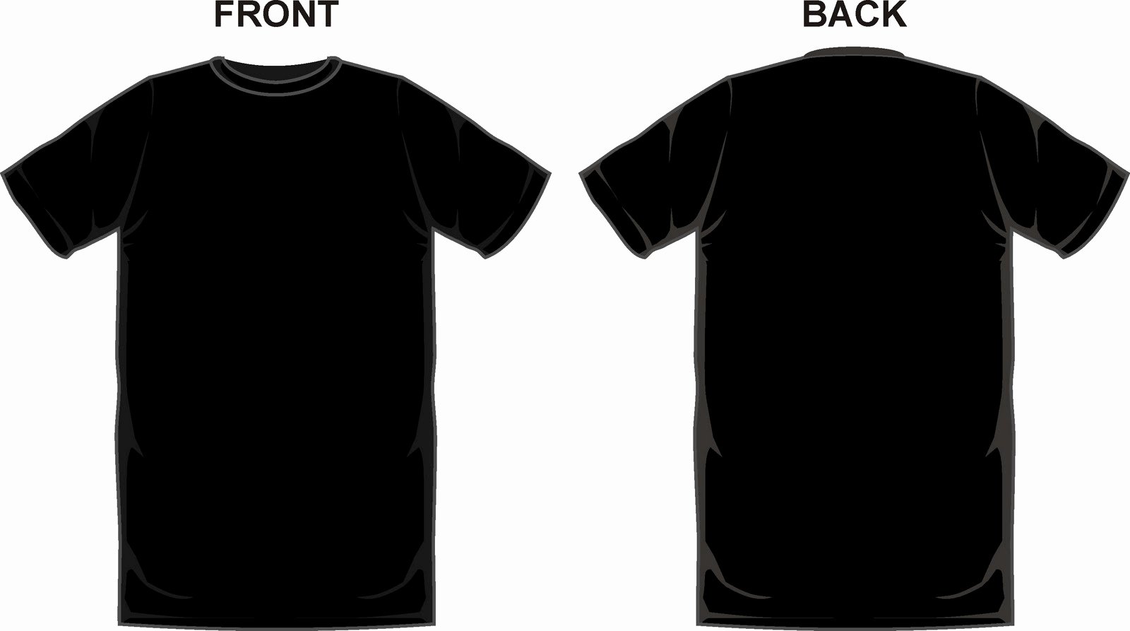 Black T Shirt Layout