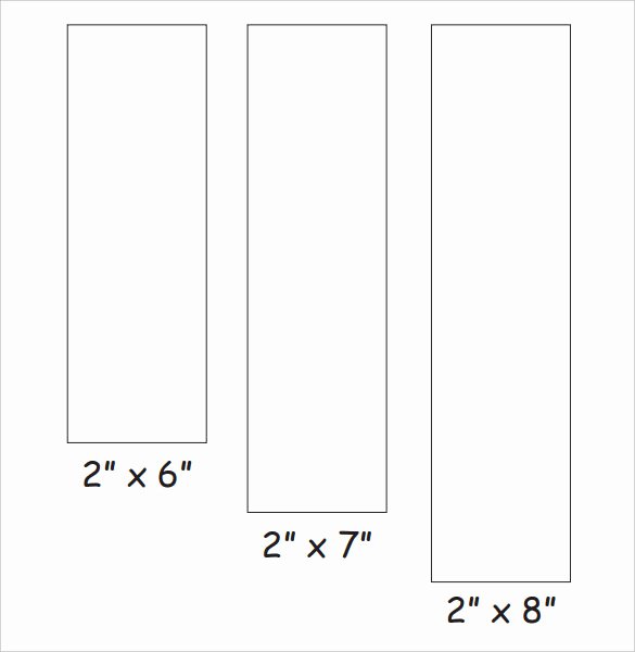 blank bookmark template