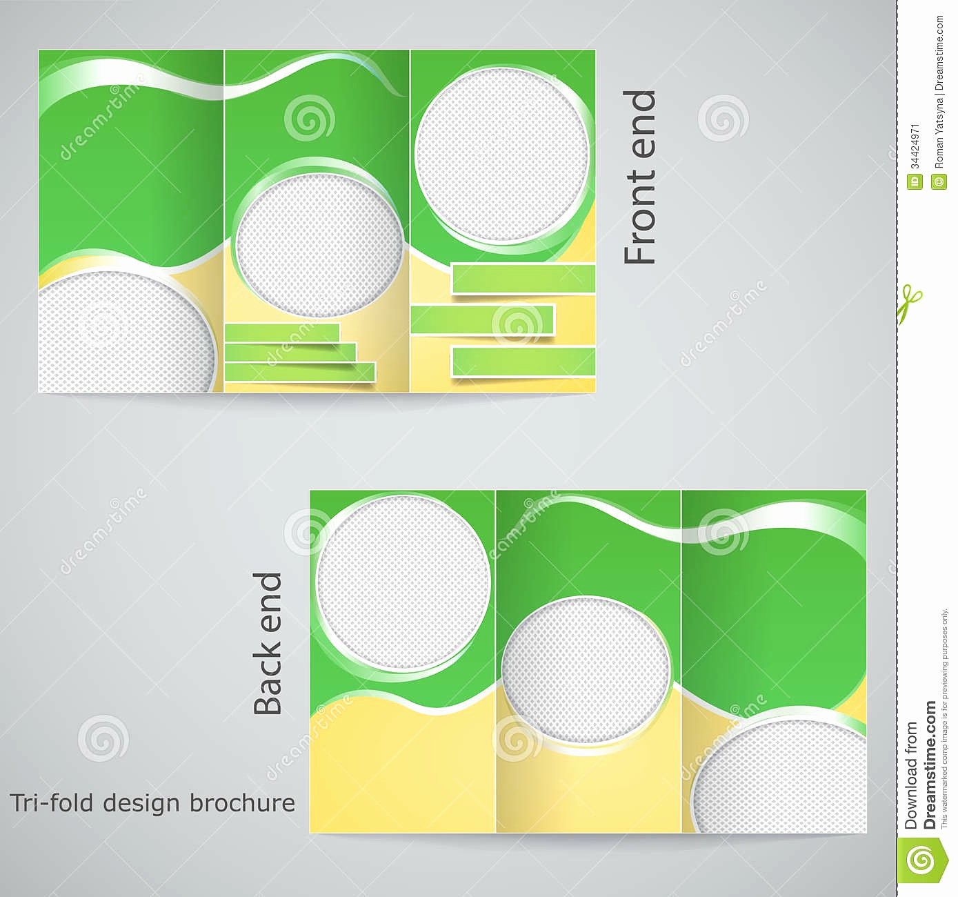 blank brochure template example