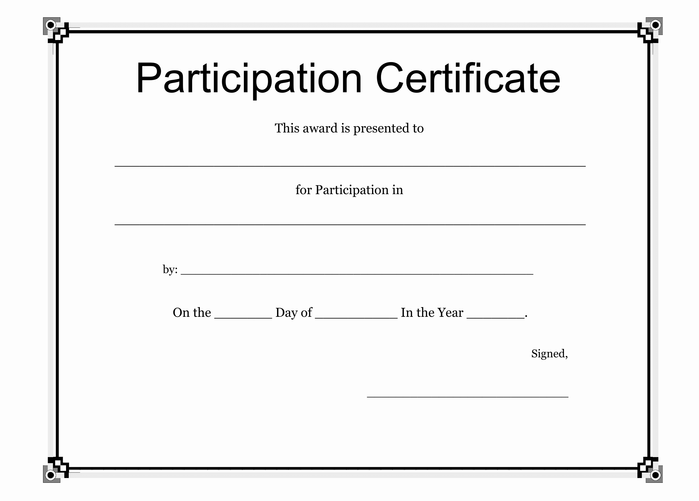 Blank Certificate forms Portablegasgrillweber