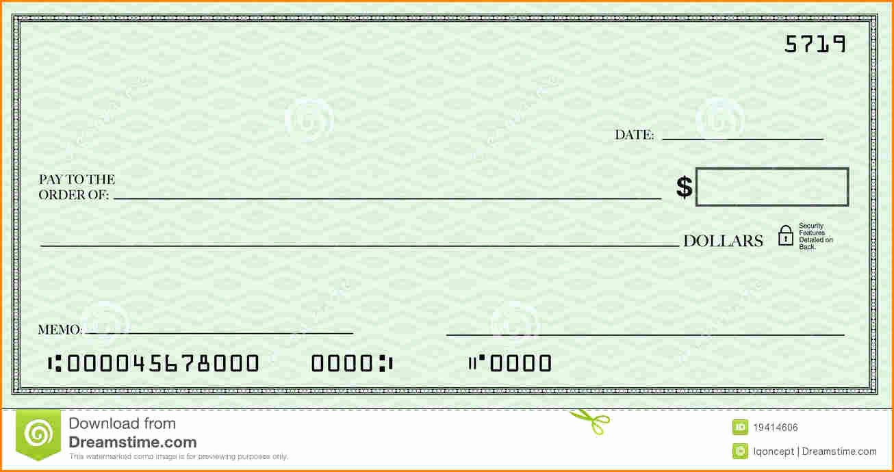 Blank Check Template