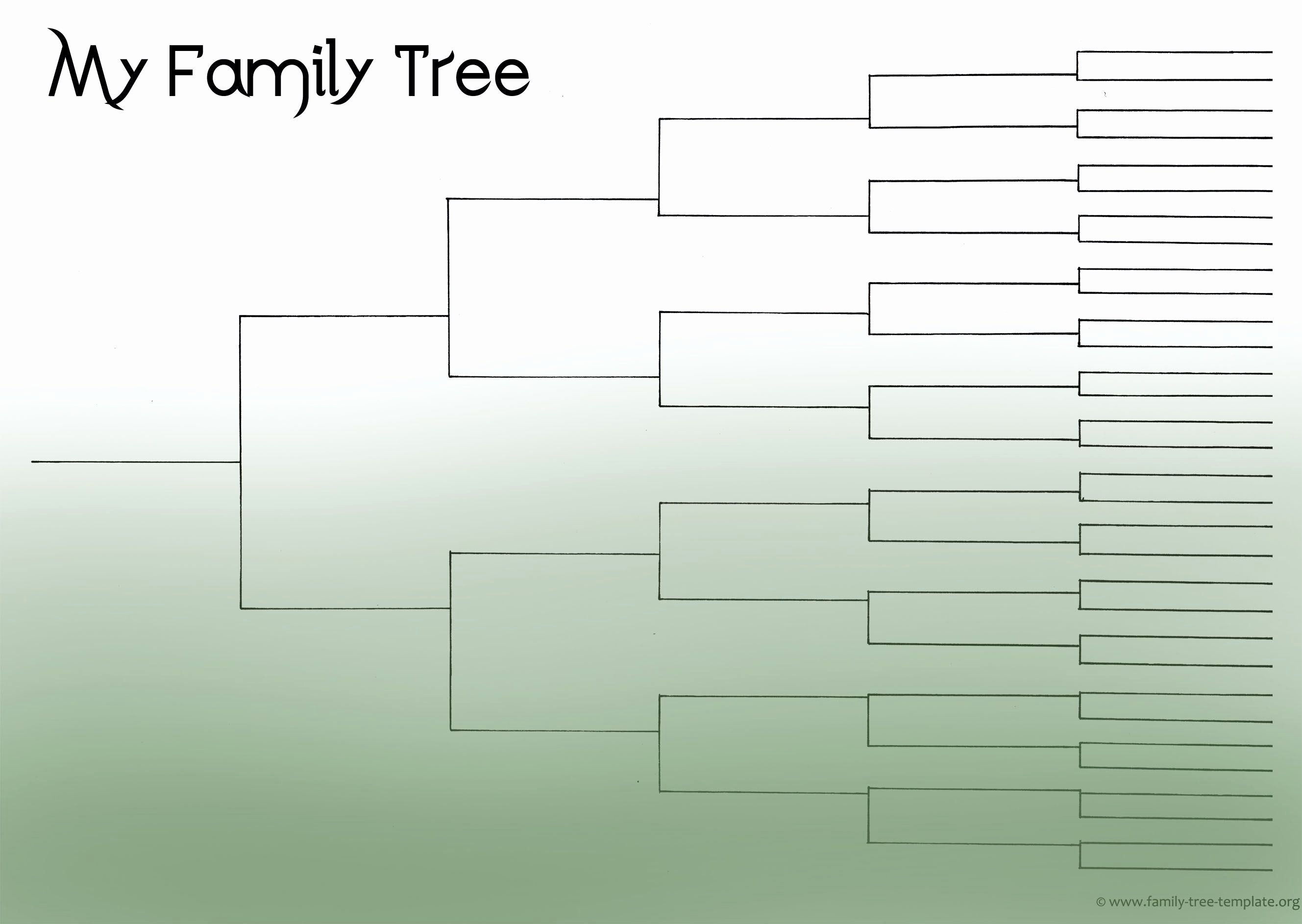 Blank Family Tree Chart Template Geneology