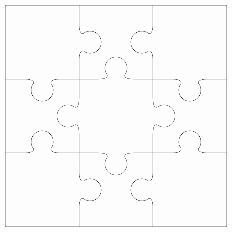 blank jigsaw puzzle template