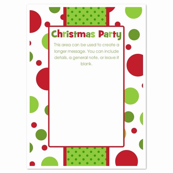 Blank Party Invitation Template