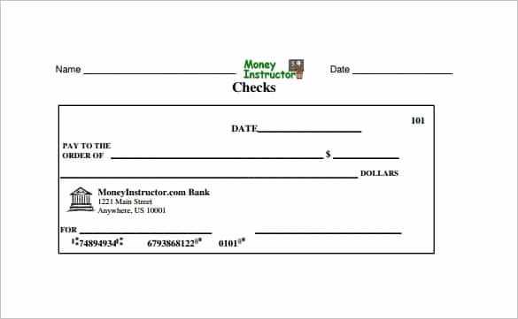 Blank Payroll Check Template Free Templates Resume