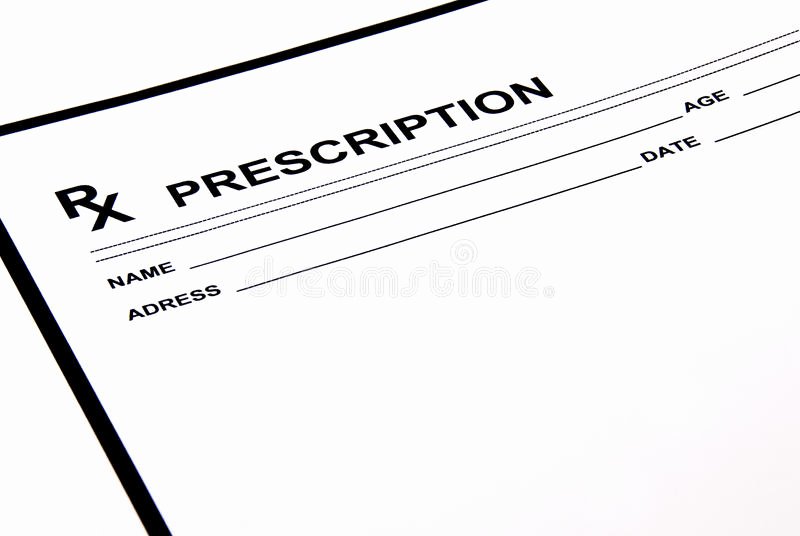 Blank Prescription Pad Stock Image Image Of Doctor