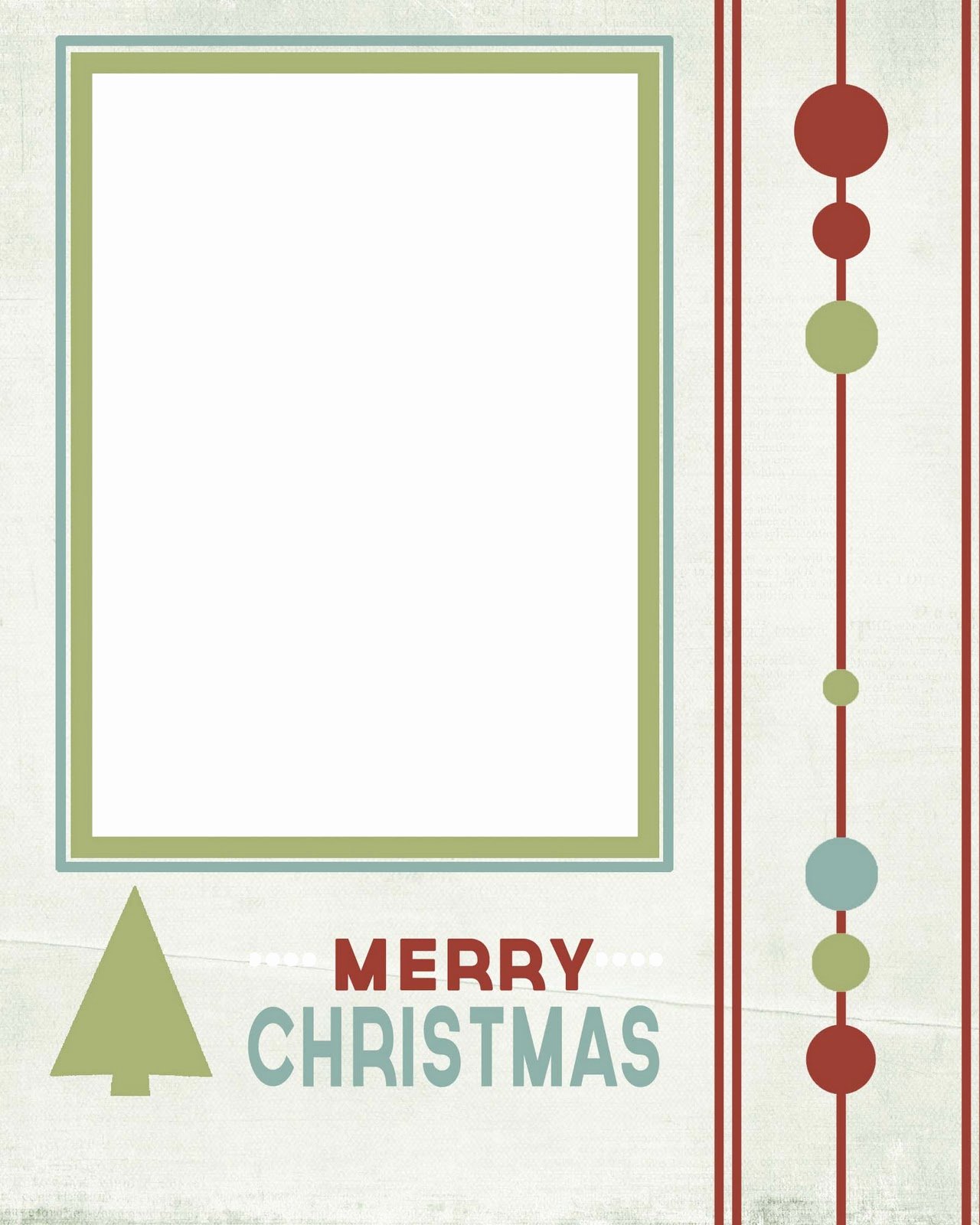Blank Printable Christmas Cards – Happy Holidays