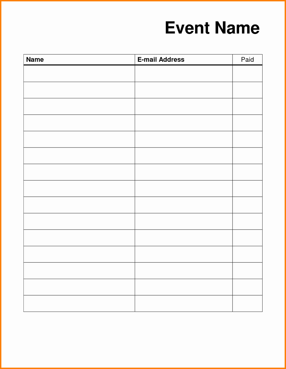 blank sign up sheet printable