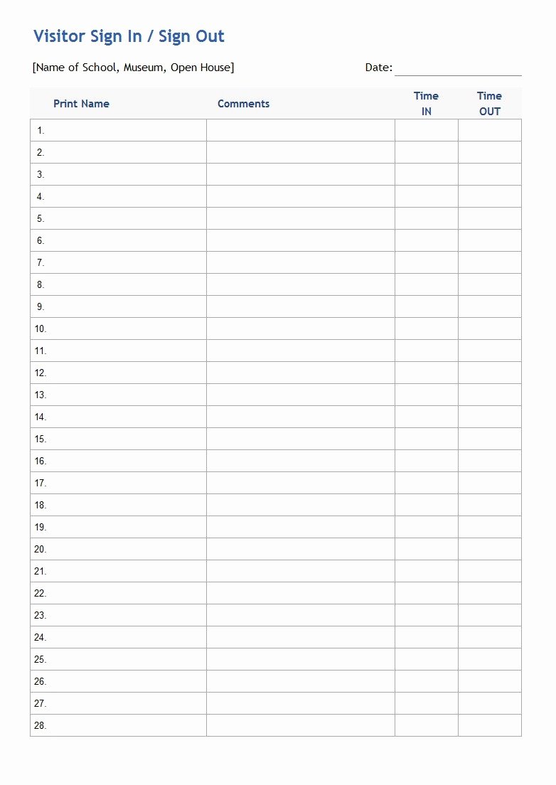 Blank Sign Up Sheets Free Printable Promissory Note