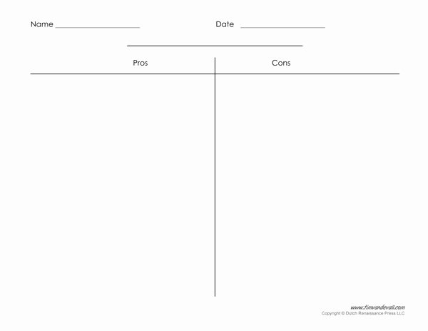 blank t chart templates