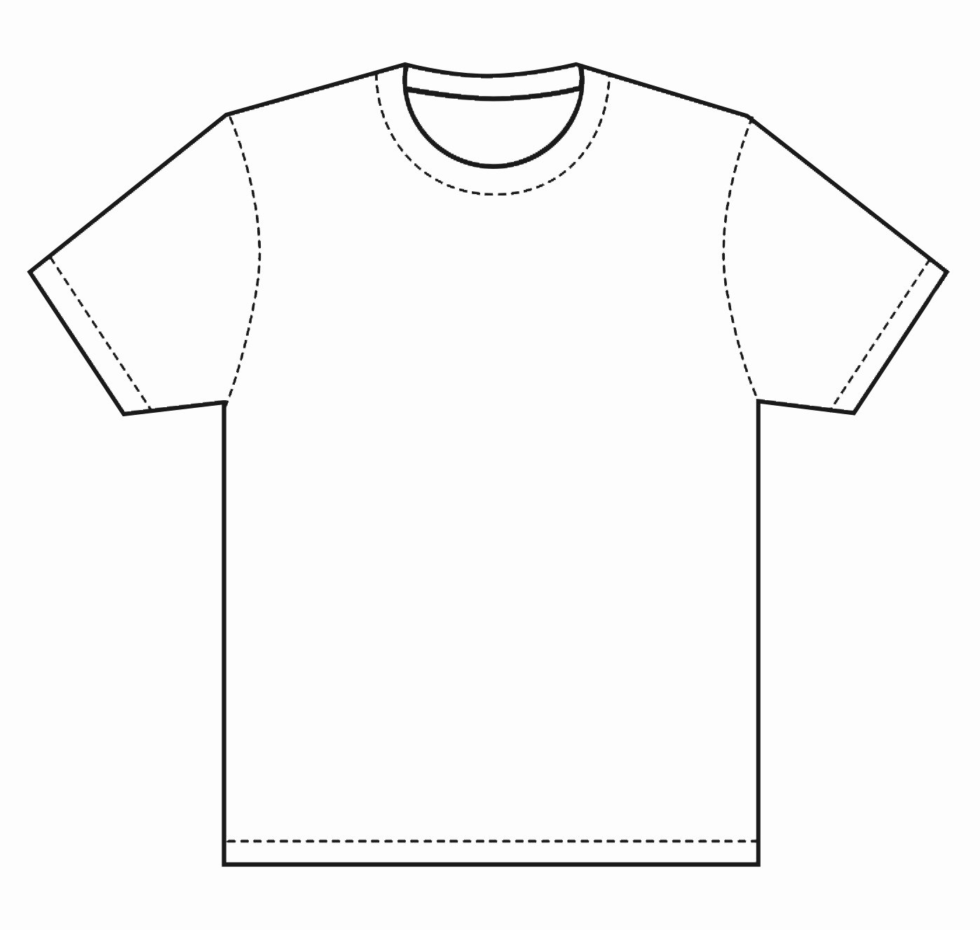 Blank T Shirt Coloring Page thekindproject