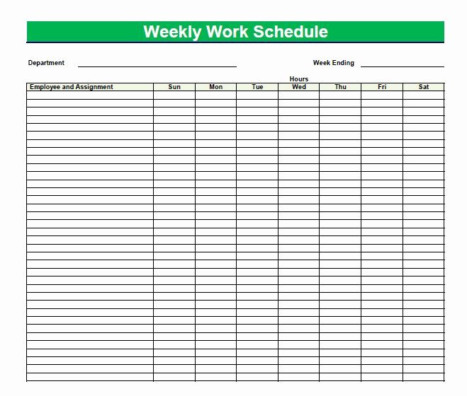 Blank Time Sheets for Employees