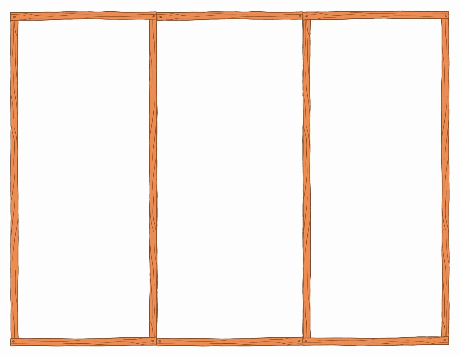 Blank Tri Fold Brochure Template
