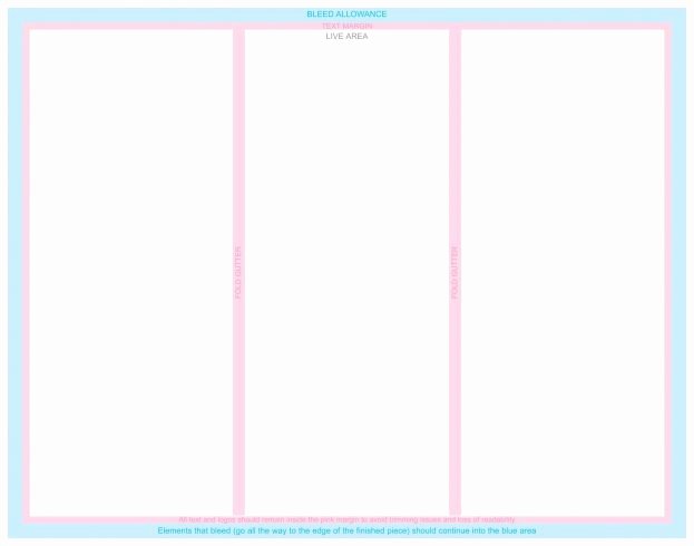 Blank Tri Fold Brochure Template Example Mughals