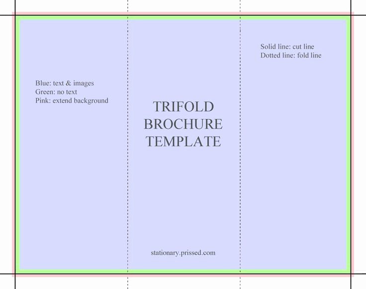 Blank Tri Fold Brochure Template Free Download