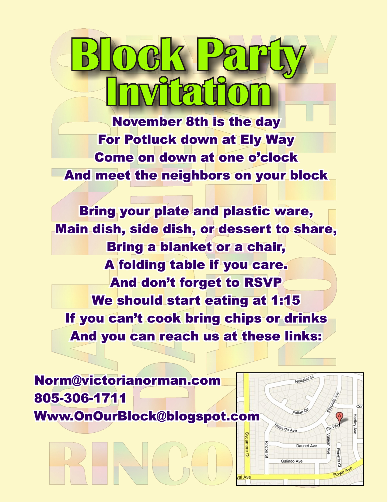 Block Party Invitations
