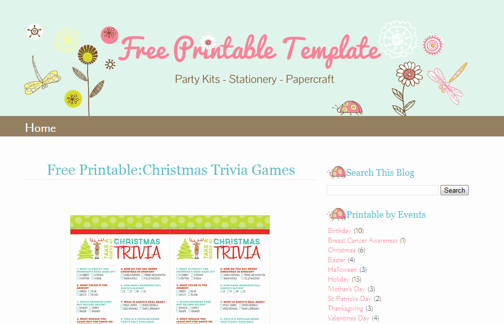 Blogger Template Lady Bug