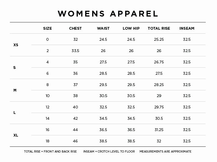 Body Measurement Chart Template Fitness Clothing La S