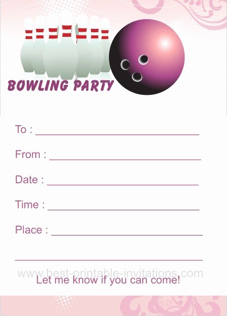 Bowling Pin Template for Invitation – orderecigsjuicefo