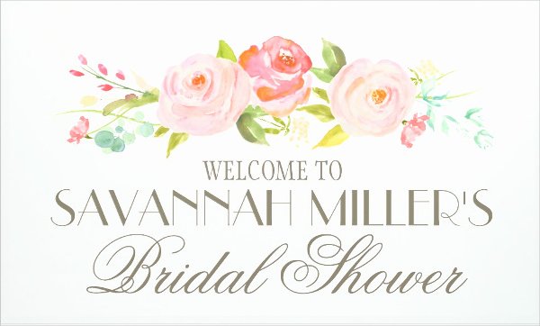 Bridal Shower Wel E Sign Template Gallery Template