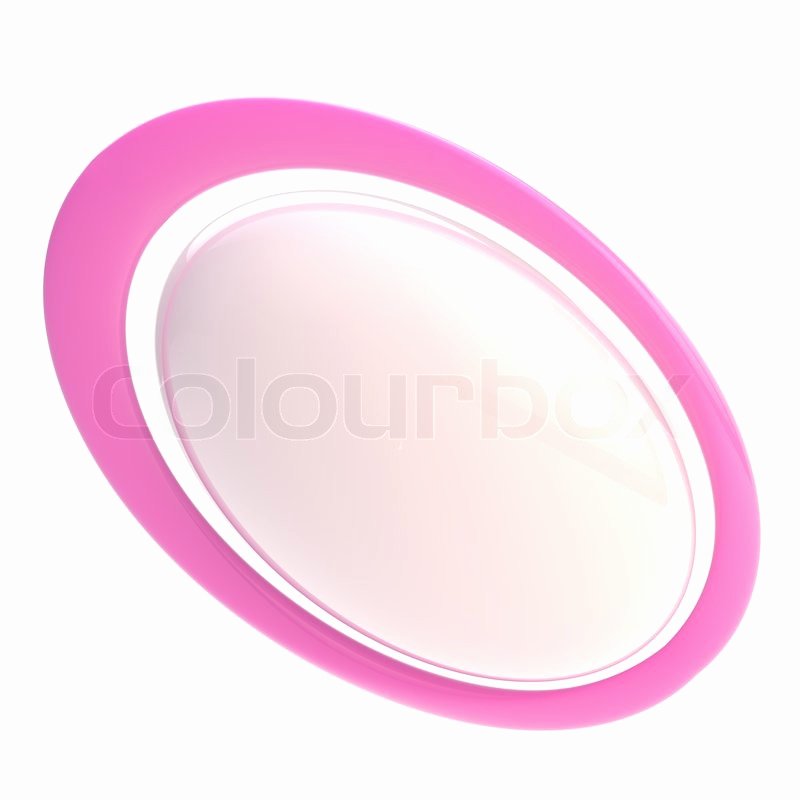Bright Glossy Blank button Design Template isolated On
