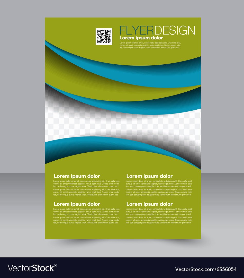 Brochure Template Business Flyer Editable A4 Vector Image