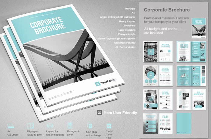 Brochure Template for Indesign Adobe Indesign Brochure