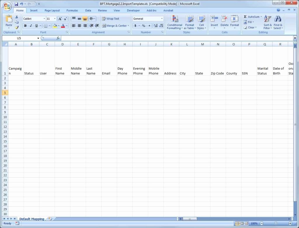 Bud Spreadsheet Template Excel Spreadsheet Template