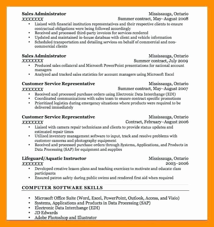 sample resume bullet points Customer service resume bullet points