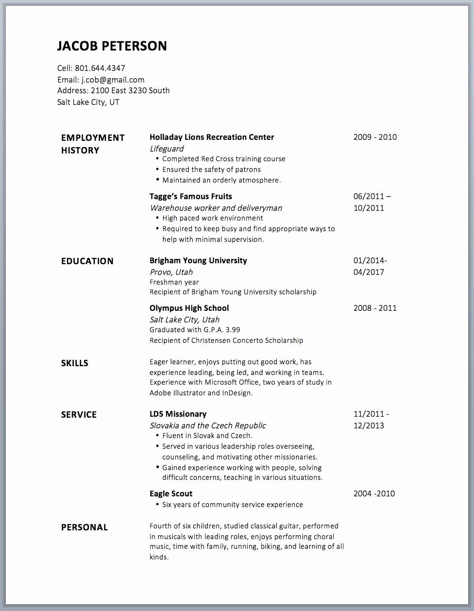 Bullet Points On Resume