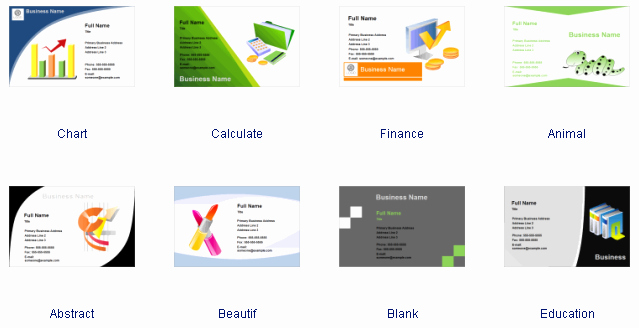 Business Card software Free Business Card Templates Download