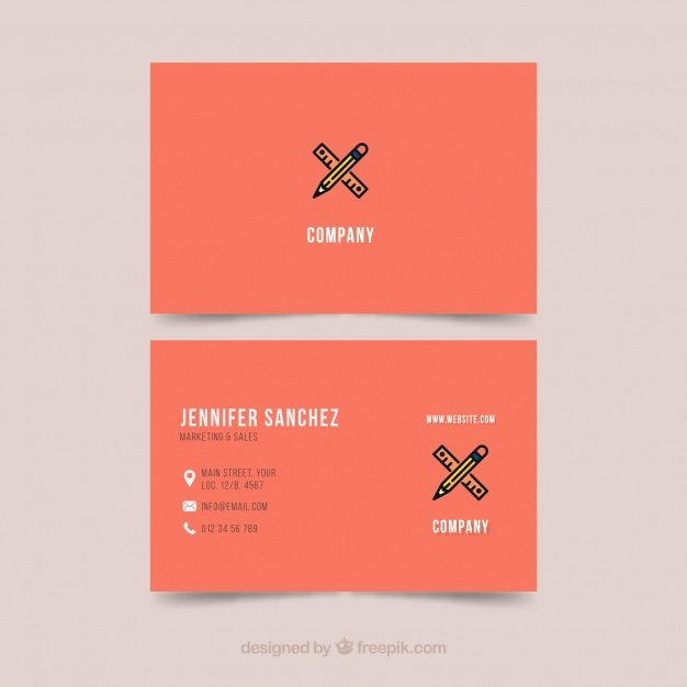 Business Card Template Illustrator Vector