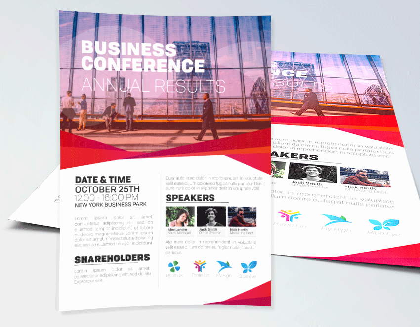 Business Conference Flyer Template Corporate Flyers