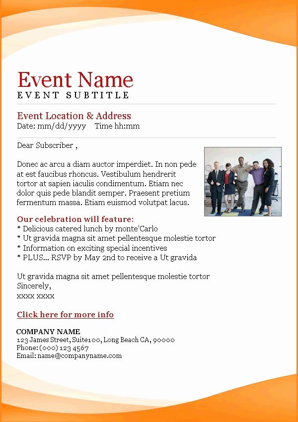 Business event Email Invitation Templates Templates