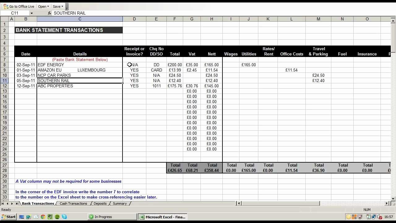 Business Expenses Template Spreadsheet Templates for