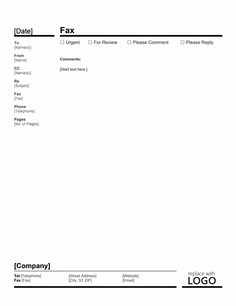 Business Fax Cover Letter Examples Template for Word 2013