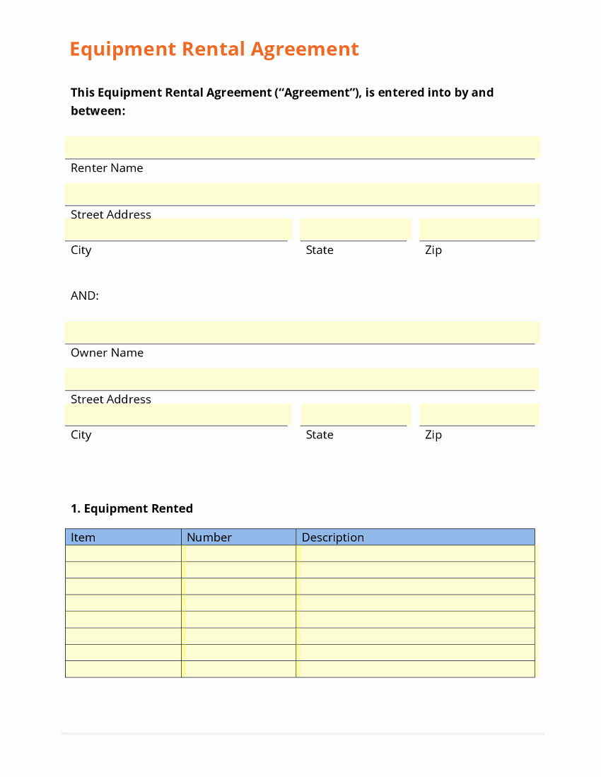 Business form Template Gallery