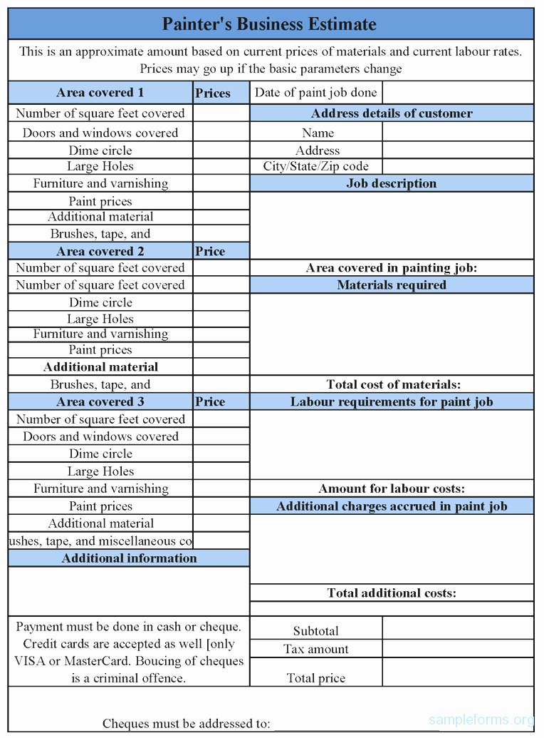 Business forms Templates Example Mughals