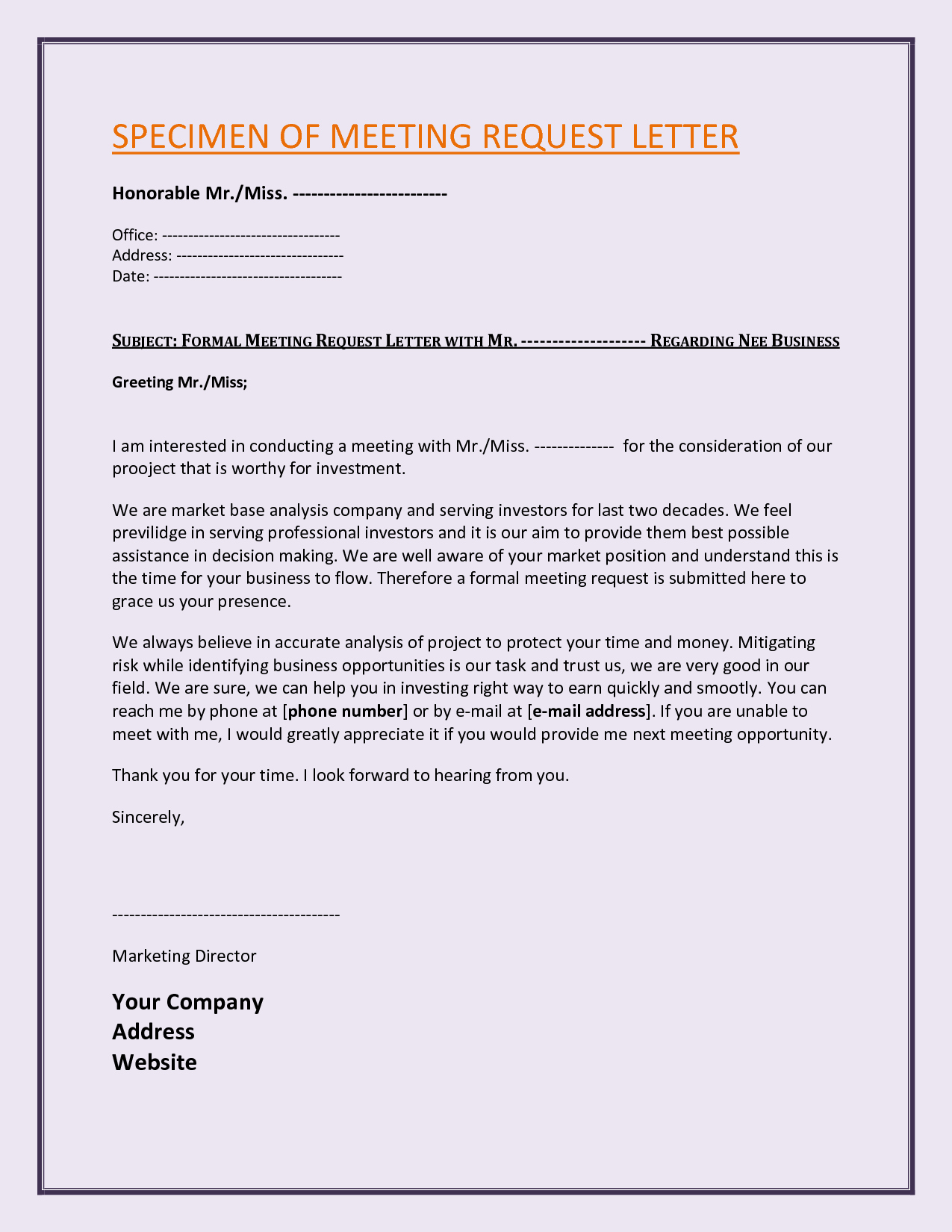 Business Invitation Template Example Mughals