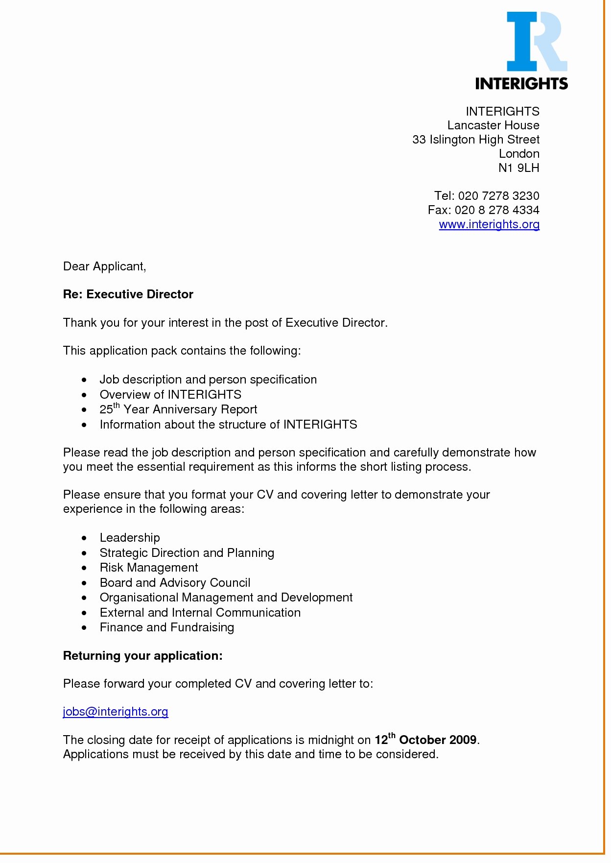 Business Letter Example Uk