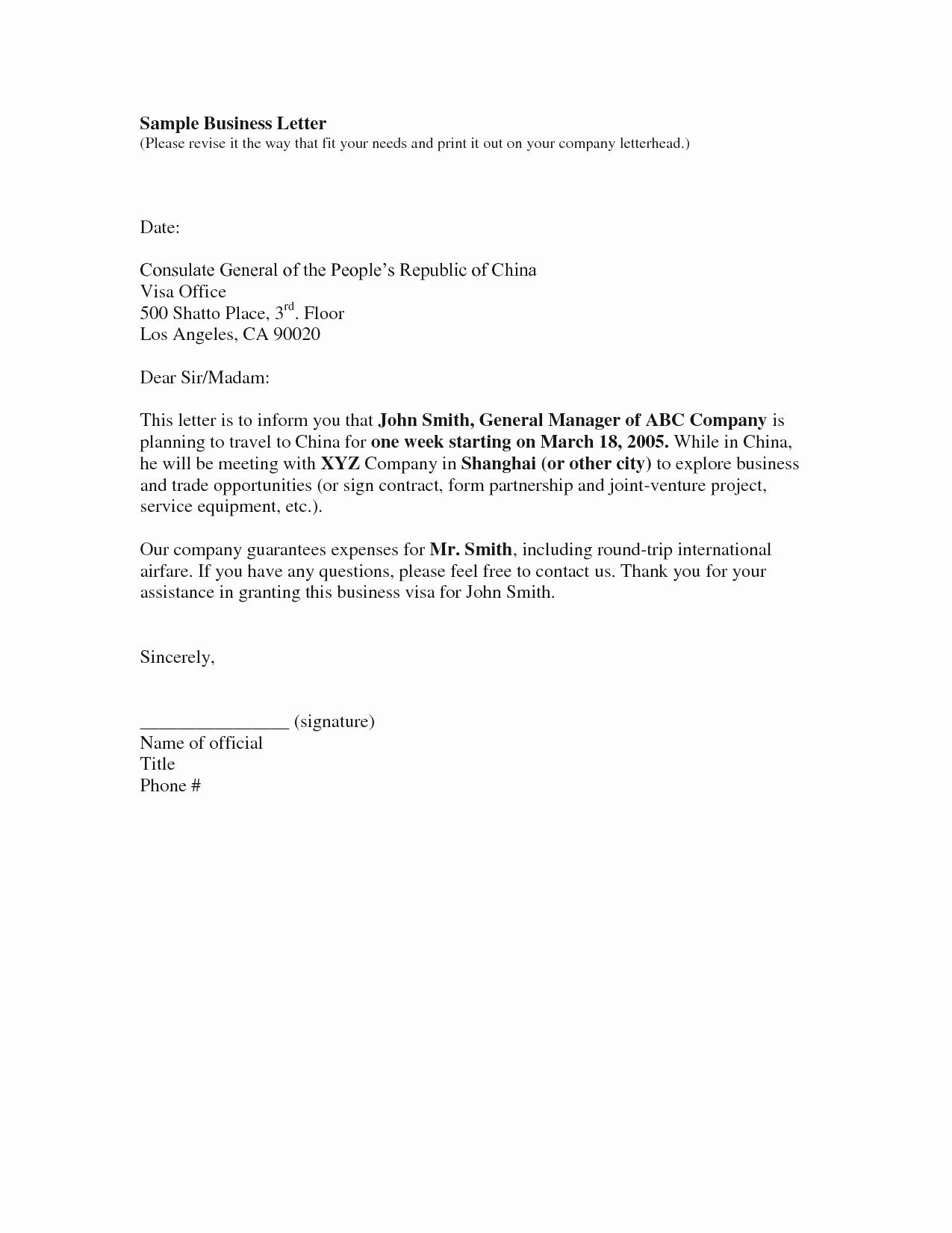Business Letter Template Free Example Mughals