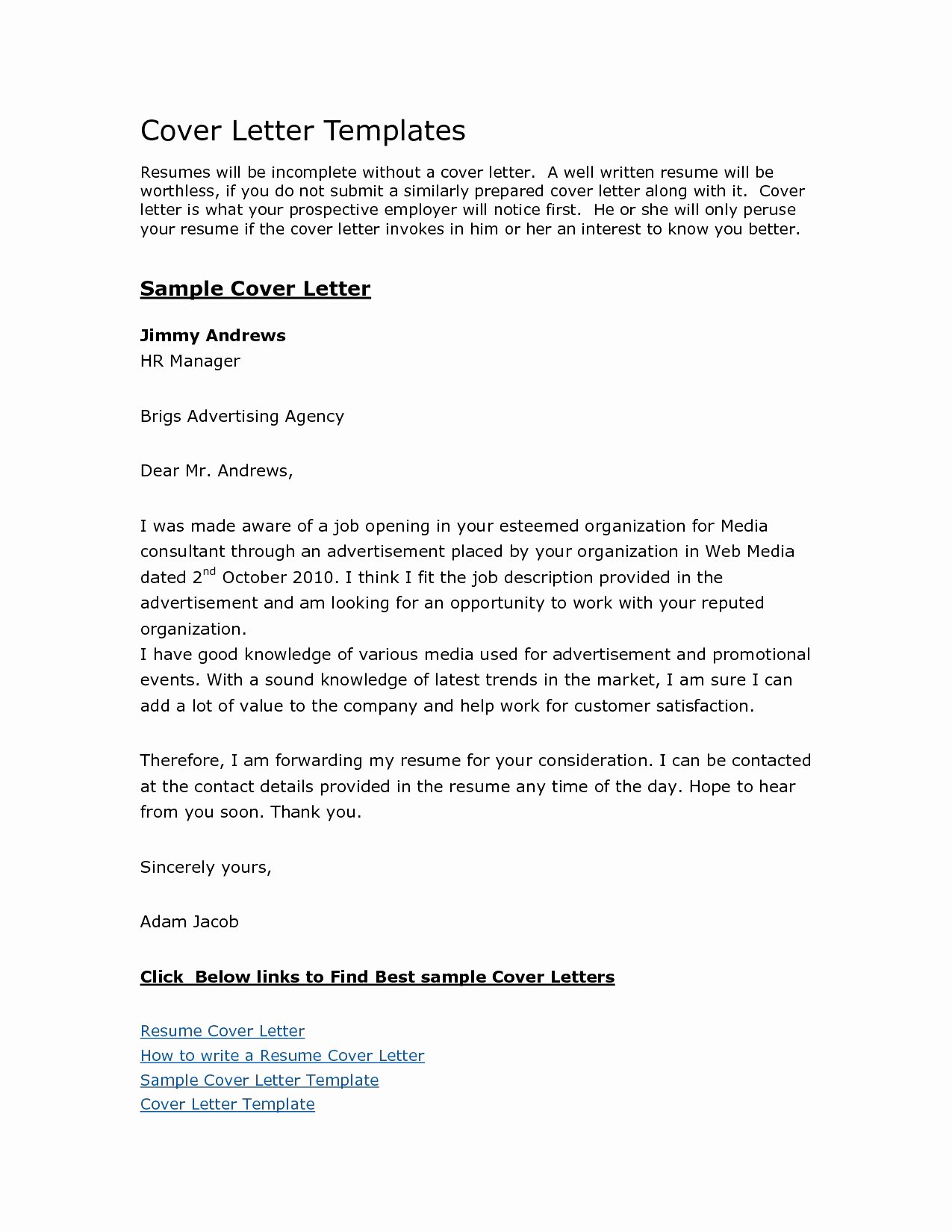 Business Letter Template Free Mughals