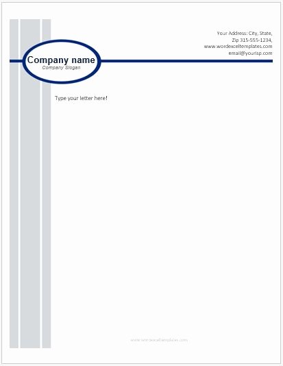Business Letterhead Templates for Ms Word